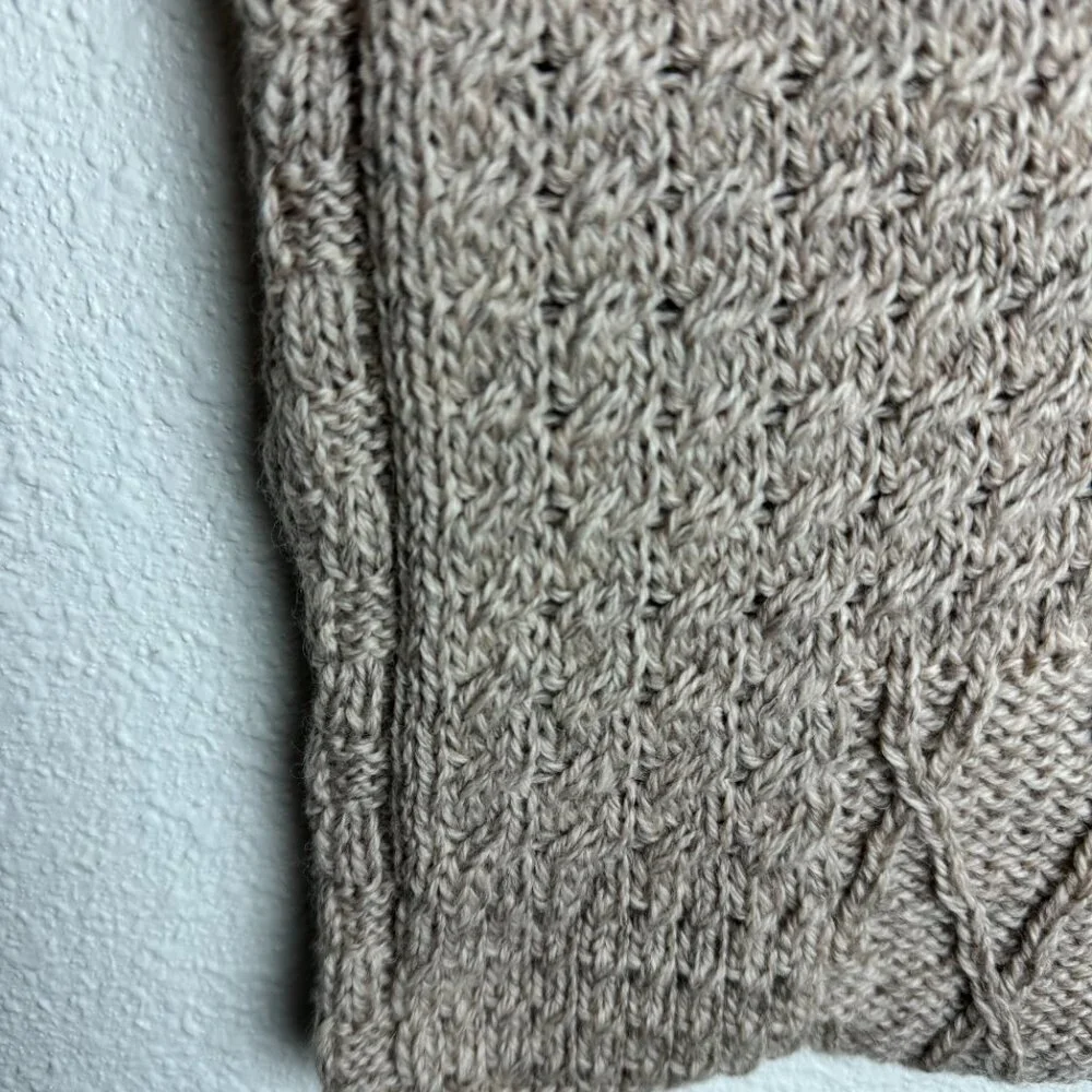 ARAN - Knit Cushion Cover 100% Merino Wool  IRELAND